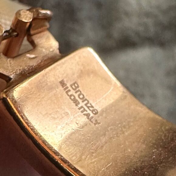 Milor Italian Bronze Wide Hoop
Earrings - Made in Italy Italian Bronze Elegant - Picture 4 of 17